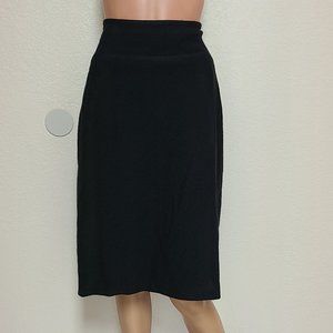 St. John Black Pencil Skirt